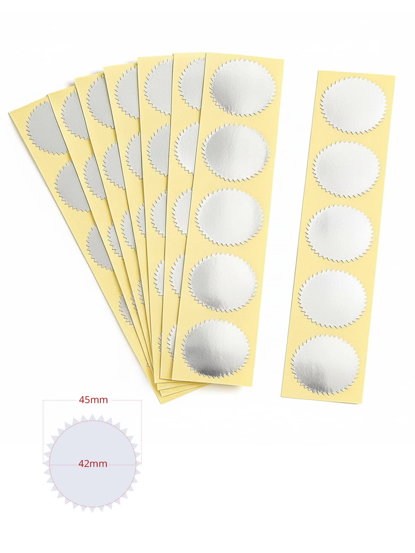 Classic Gear Stickers, Gold / Silver