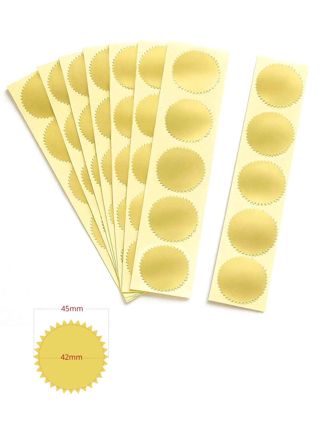 Classic Gear Stickers, Gold / Silver