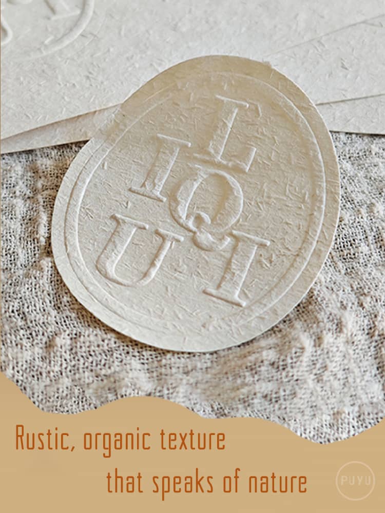 Natural Fiber Textured Stickers