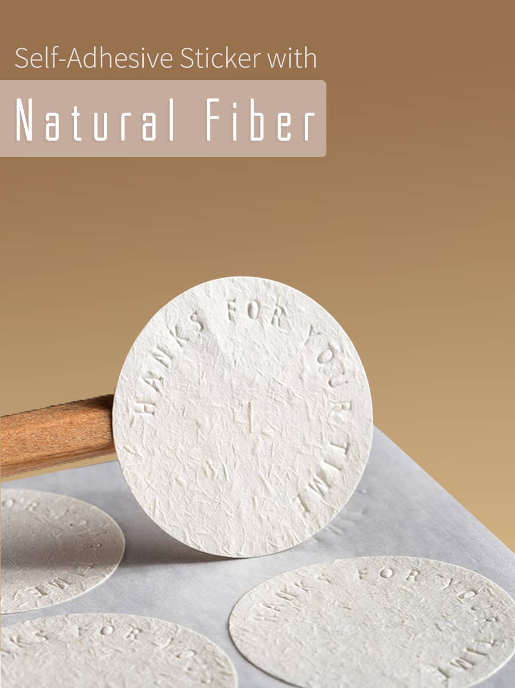 Natural Fiber Textured Stickers
